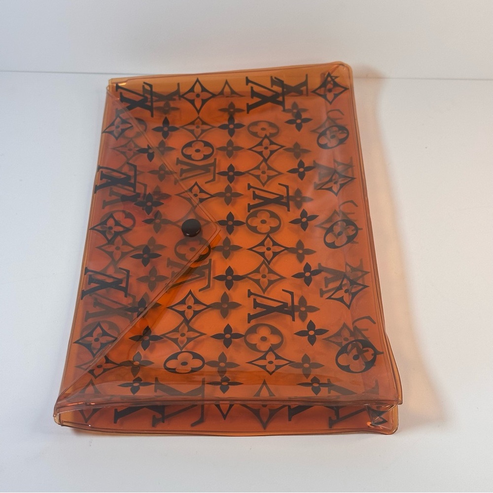 Louis Vuitton PVC Monogram Printed Envelope Pouch Orange - Picture 6 of 12